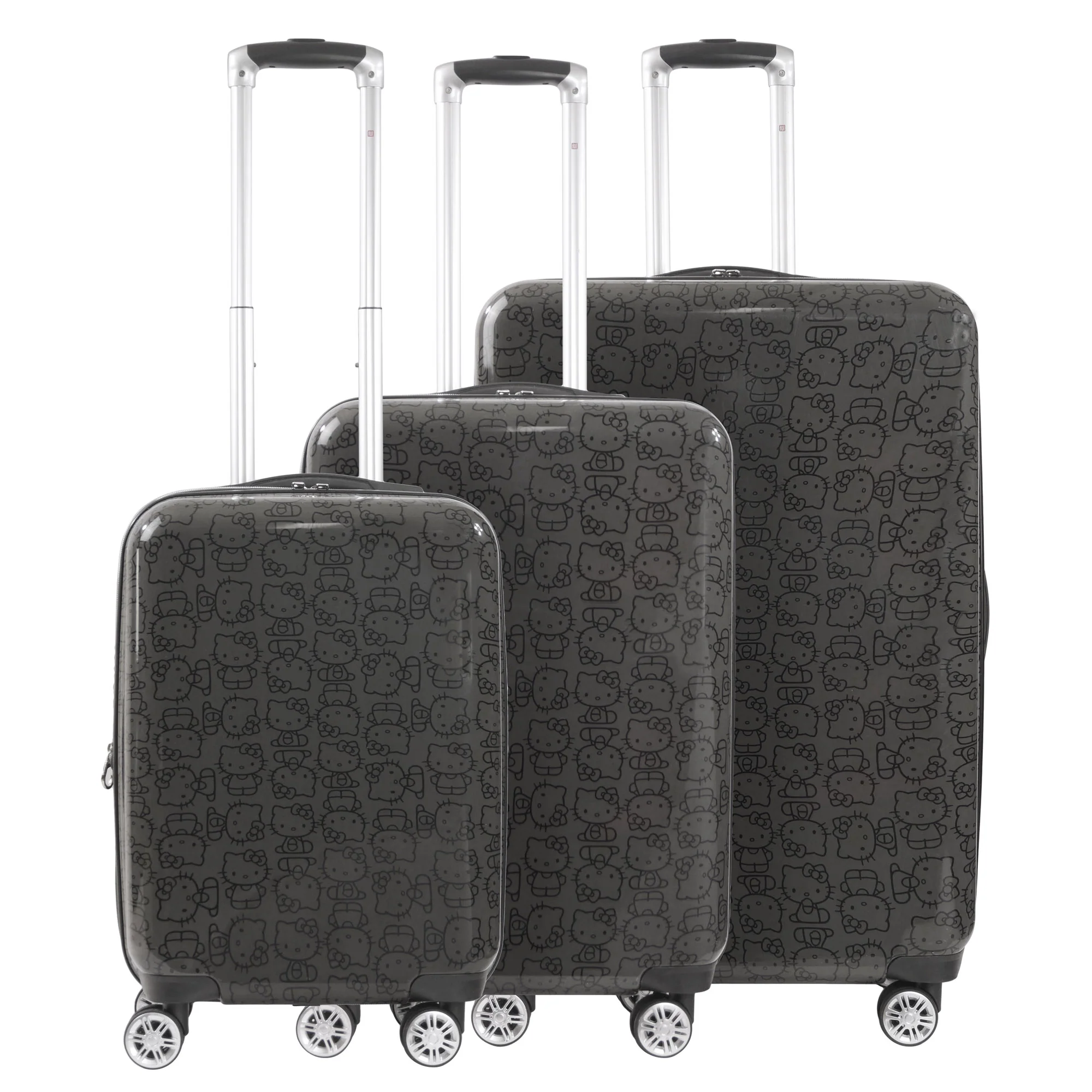 Hello Kitty x FUL Pose 3-Pc Hardshell Luggage (Black) - Image 4